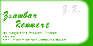 zsombor remmert business card